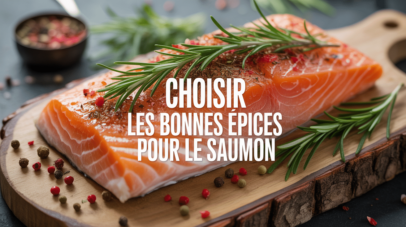 Epices pour saumon sur filet cuit herbes variées