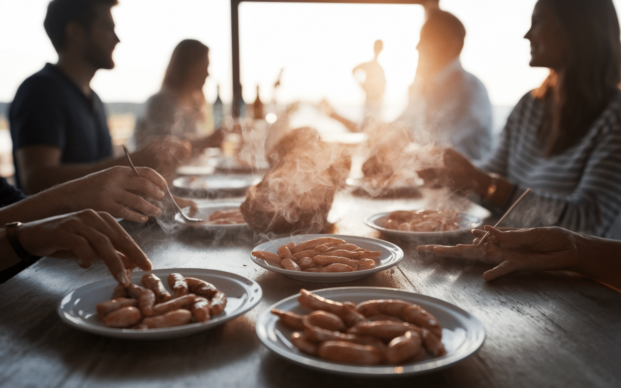 Repas convivial gambas à l'ail recette espagnole tapas