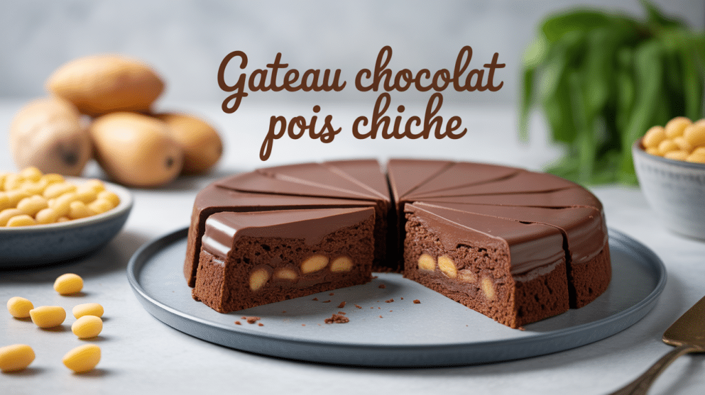 gateau chocolat pois chiche en parts cuisine moderne