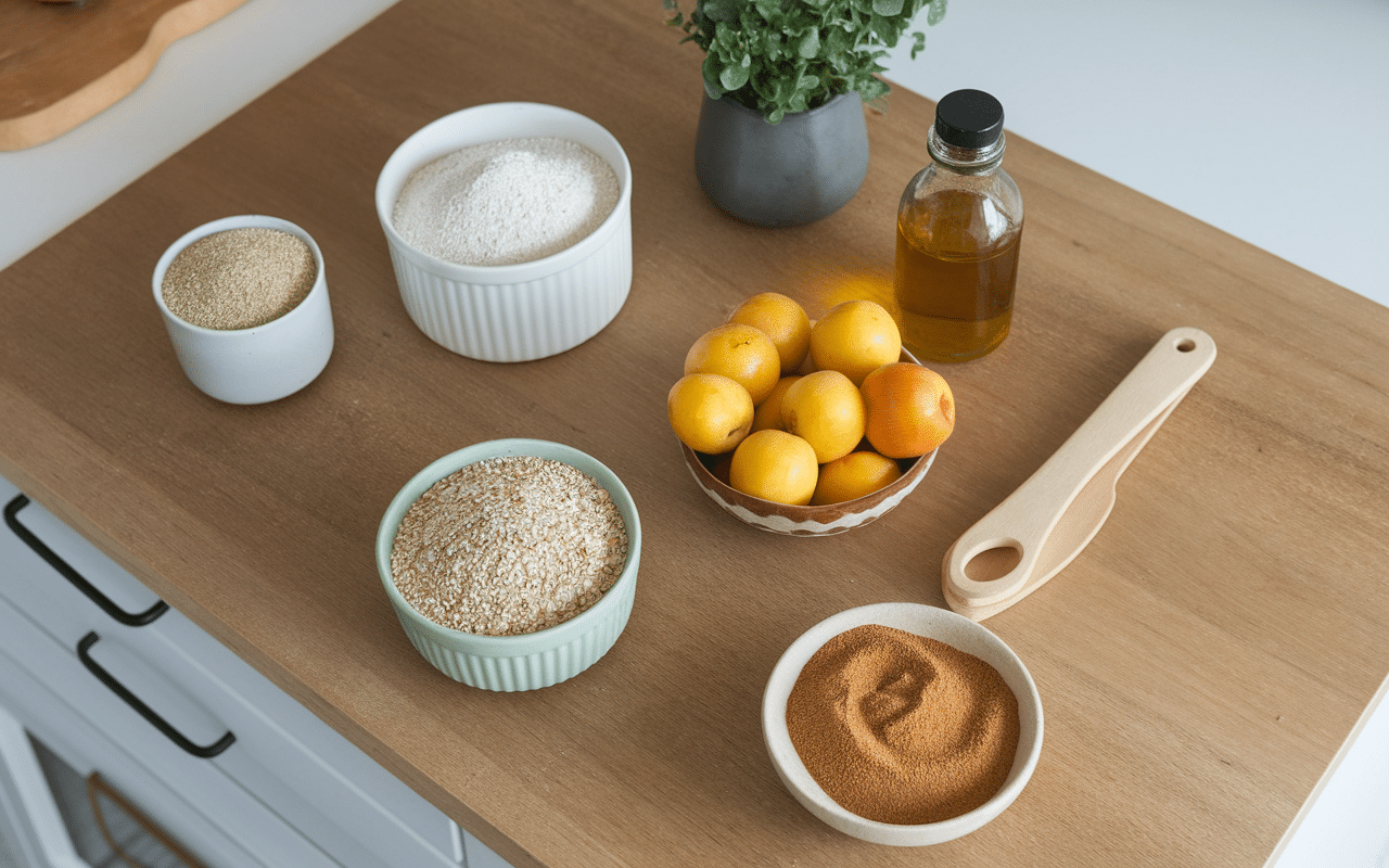ingrédients gateau vegan sans gluten