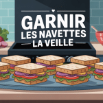 peut on garnir les navettes la veille illustration plateau sandwiches