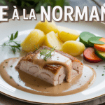 recette raie normande plat sauce crémeuse