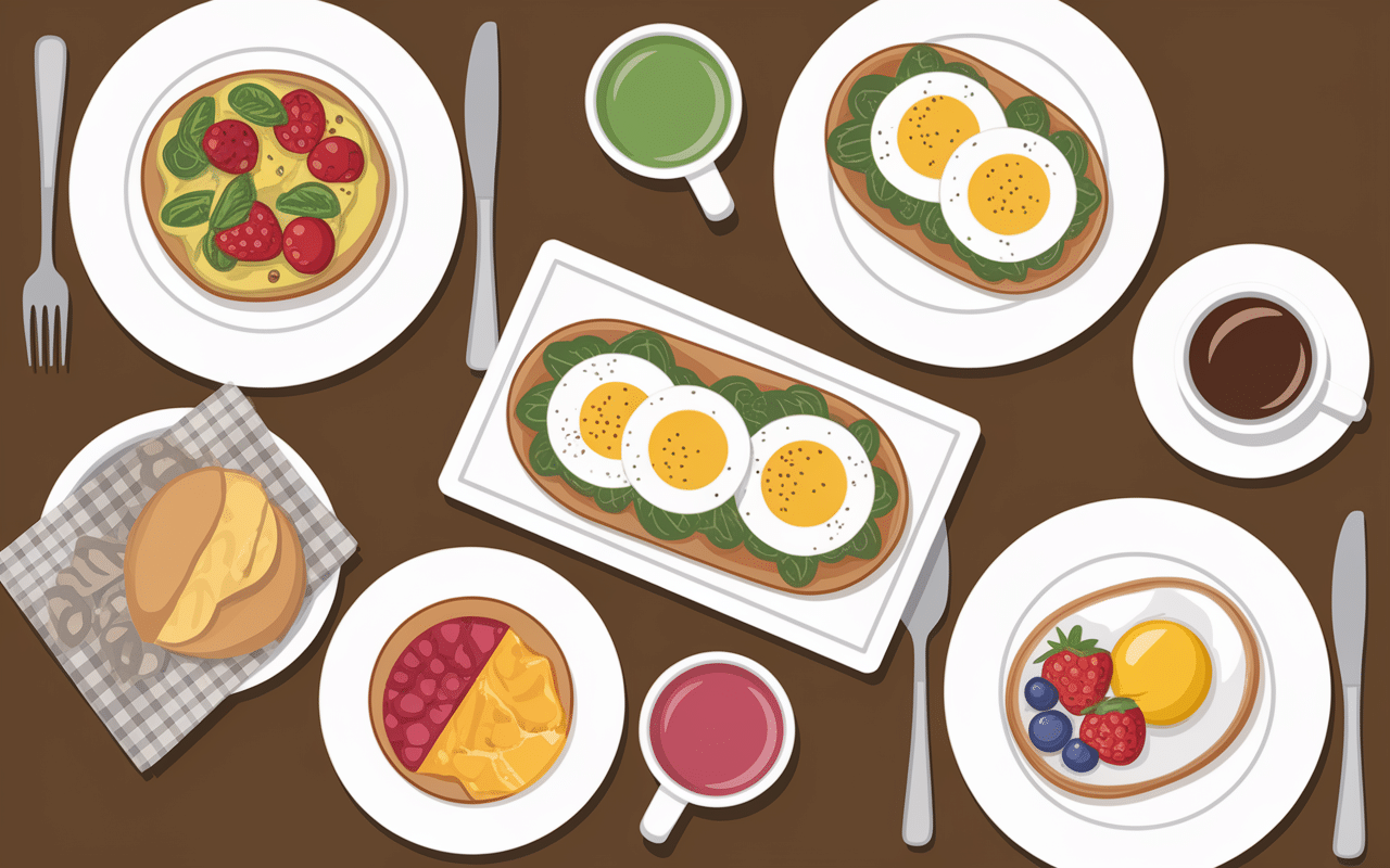 Assiettes gourmandes brunch Mourillon Mediterranean