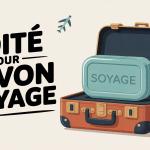 boite pour savon voyage sur valise ouverte