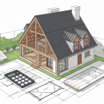 Coupe technique calcul fermette comble amenageable