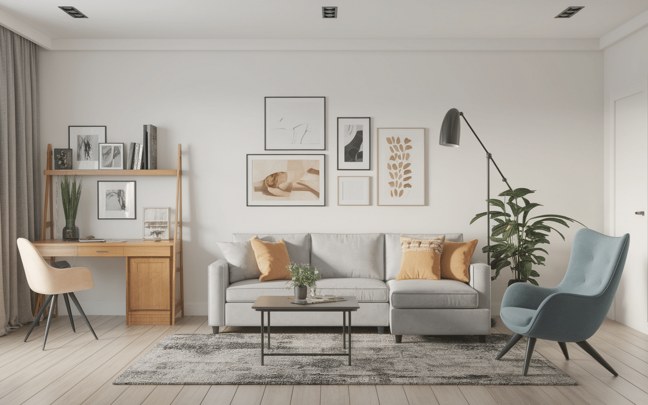 corbeille à papier design dans bureau salon chambre