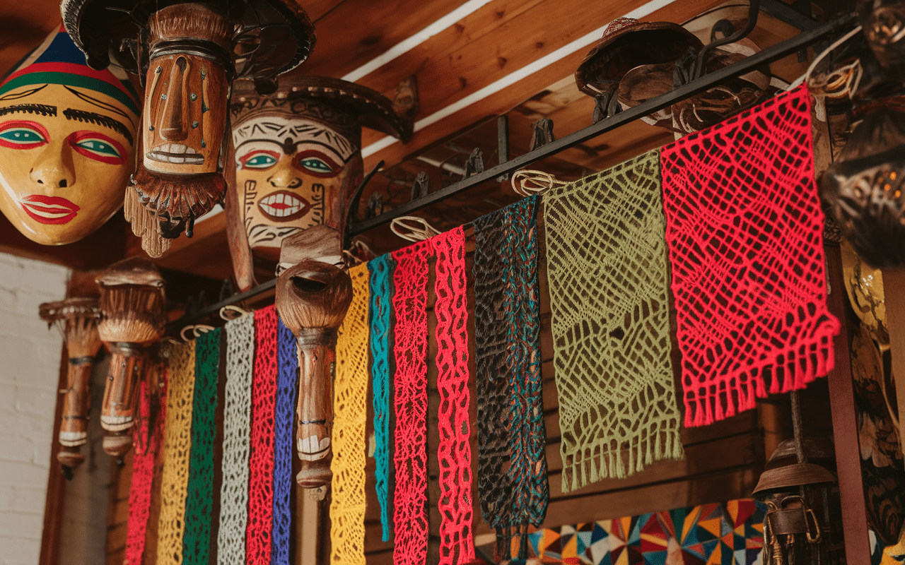 deco mexicaine motifs géométriques accessoires traditionnels