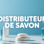 Distributeur de savon moderne sur plan de travail