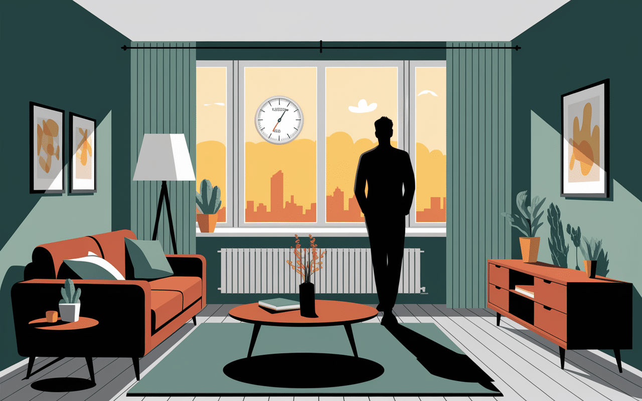 Intérieur chaleureux avec film anti froid fenetre et économie d'énergie