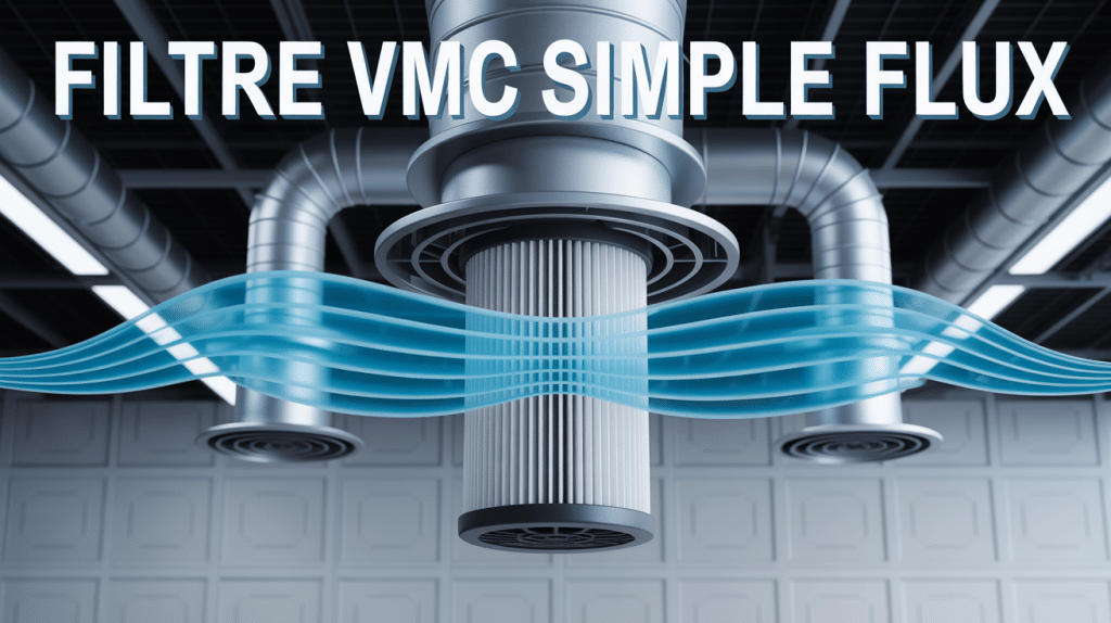 vue coupe filtre vmc simple flux schema technique