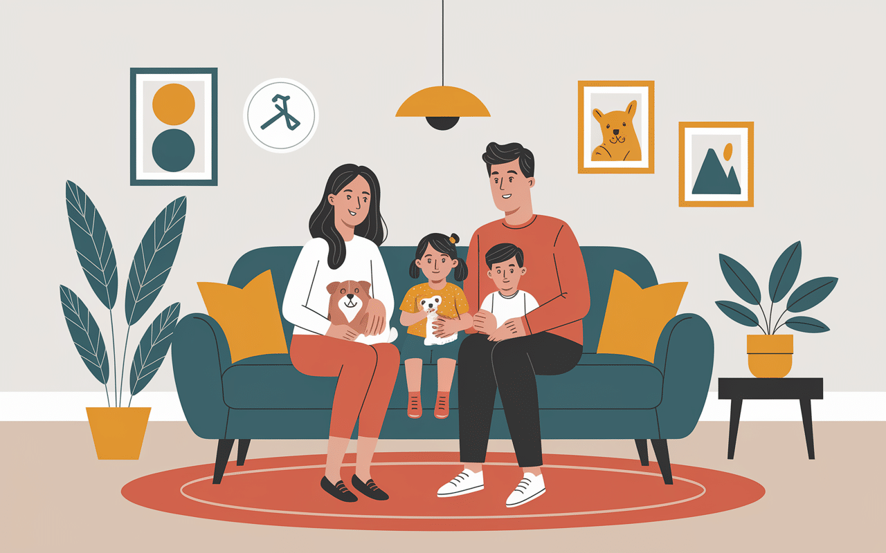 Famille et animaux, housse canapé d'angle protectrice