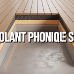 Coupe transversale sol moderne avec isolant phonique sol