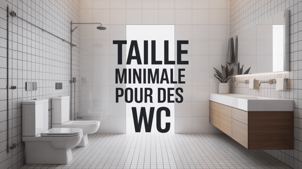 Vue coupe dimensions minimum wc size salle de bain moderne