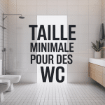 Vue coupe dimensions minimum wc size salle de bain moderne