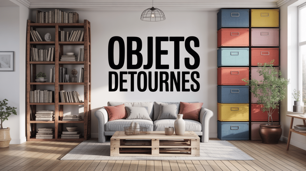objet detourne de leur fonction en decoration salon moderne