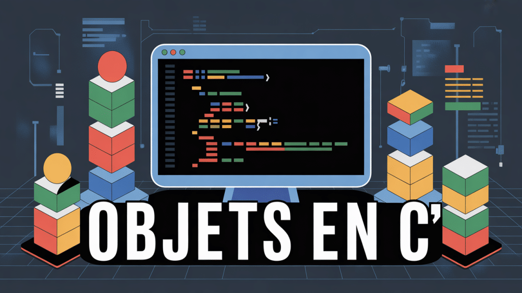 Objets en C graphique vectoriel écran et données