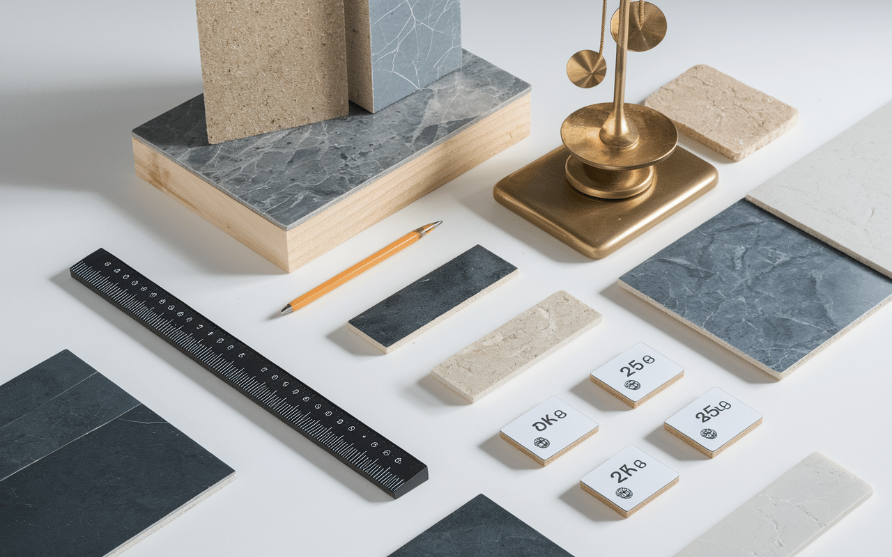 tableau comparatif poids carrelage m2