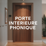 porte intérieure phonique moderne bois et joints acoustiques