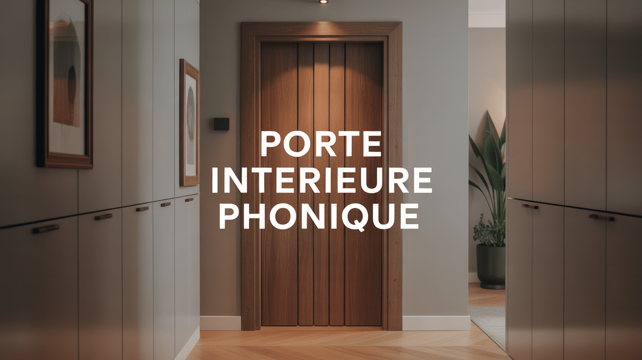 porte intérieure phonique moderne bois et joints acoustiques