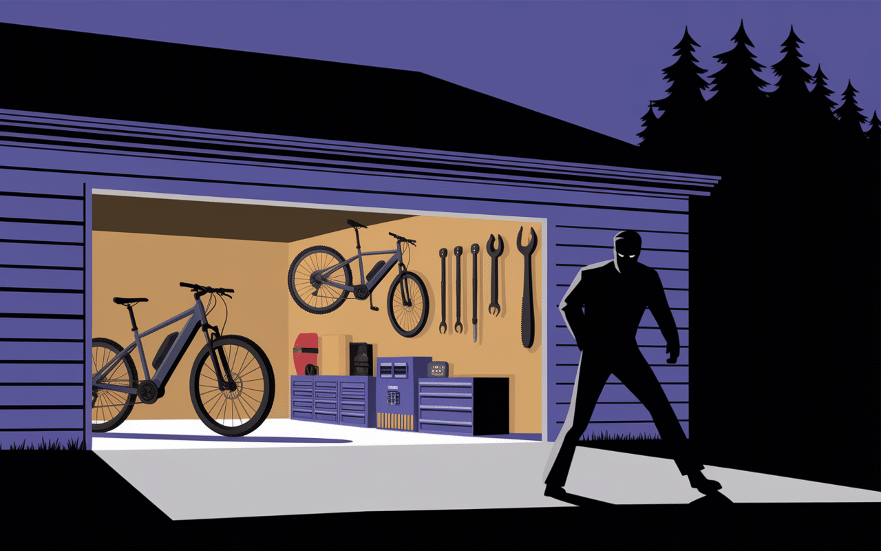 porte ouvert garage objets exposés dangers