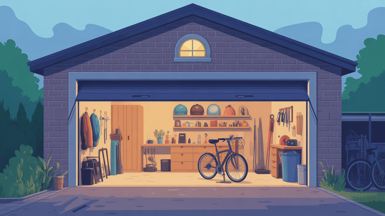 porte ouvert garage objets valeur sécurité