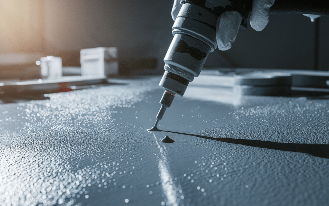 ral 2900 sablé application peinture sablée atelier