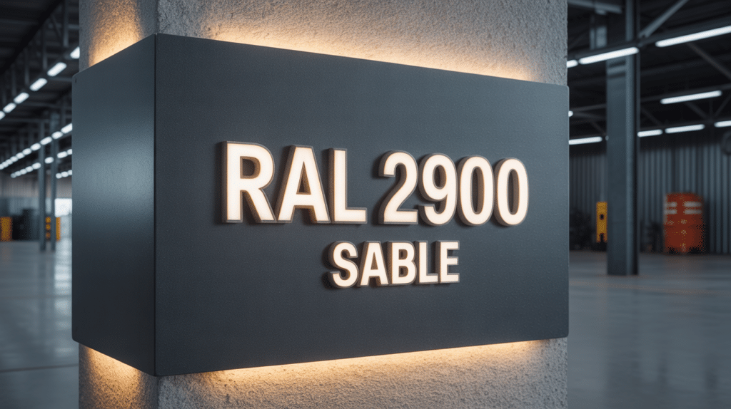 ral 2900 sablé finition sablée mate sur métal