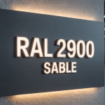 ral 2900 sablé finition sablée mate sur métal