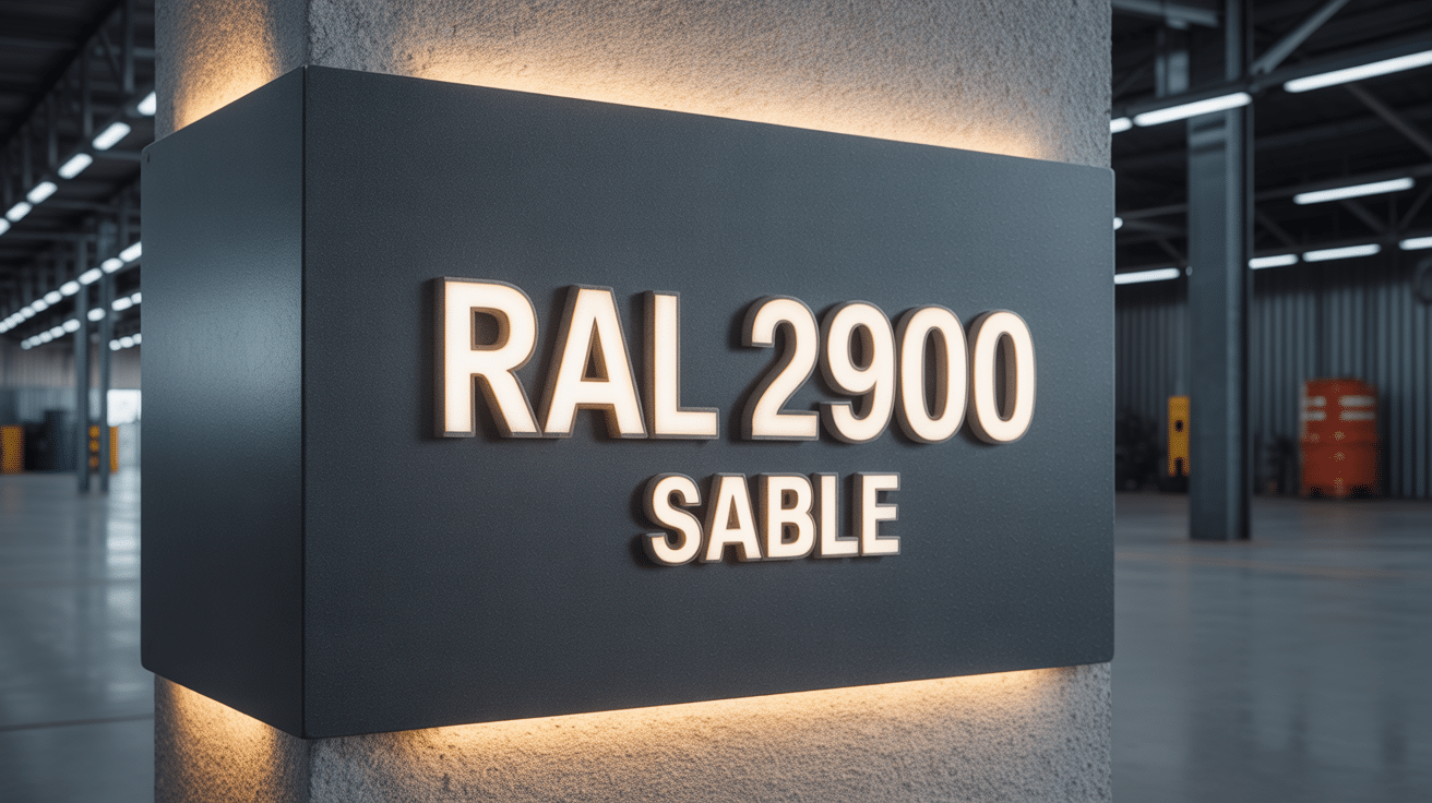 ral 2900 sablé finition sablée mate sur métal
