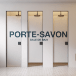salle de bain porte savon design mural posé magnétique