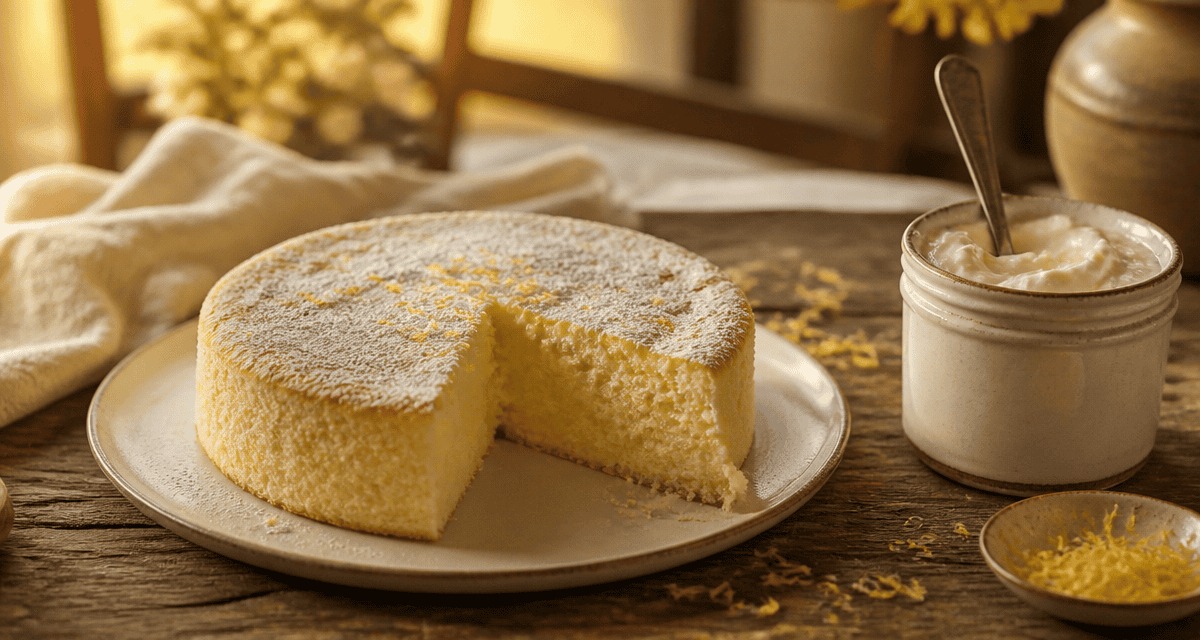 dessert crème fraîche rapide gâteau citron