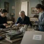 Vidage maison tri objets en famille