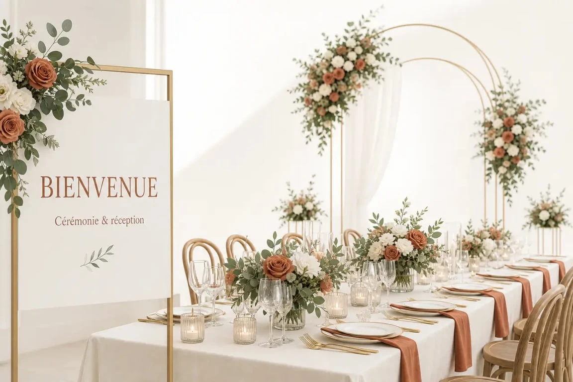 Décos de mariage : inspiration élégante pour une table et une cérémonie harmonieuses