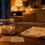 Jeux à faire en couple le soir : défis à deux sur table, ambiance cosy