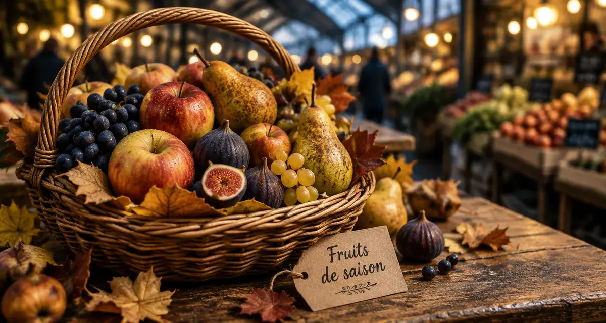 Saisonnalité des fruits : panier de fruits de saison