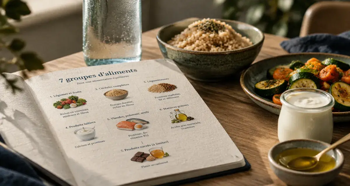 Les 7 groupes d aliments tableau pour équilibrer les repas
